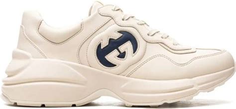 gucci witte schoenen|gucci rhyton sneakers.